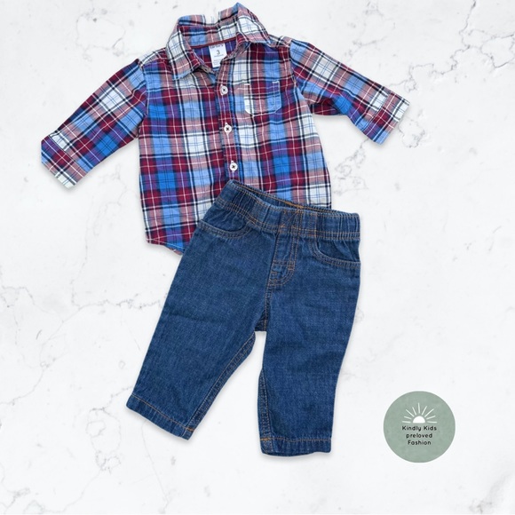 Carters | size 3m BNWOT
Adorable Baby dress shirt and pants outfit. - Picture 1 of 3